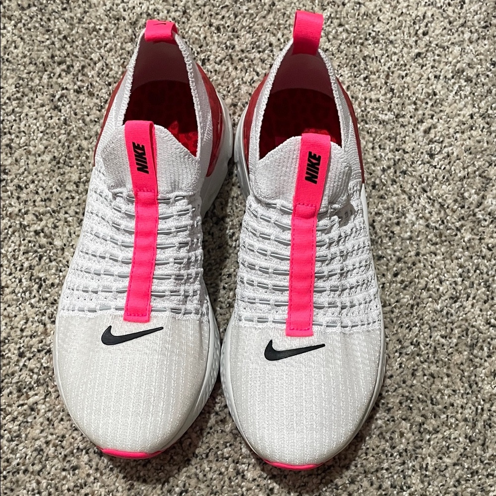 Nike Women's Phantom White and Hot Pink Athletic Shoes